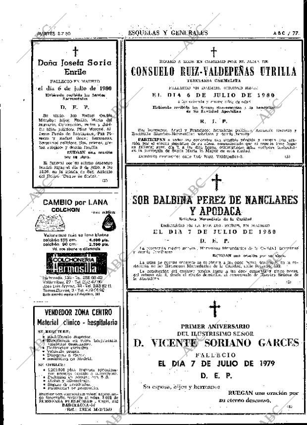 ABC MADRID 08-07-1980 página 89
