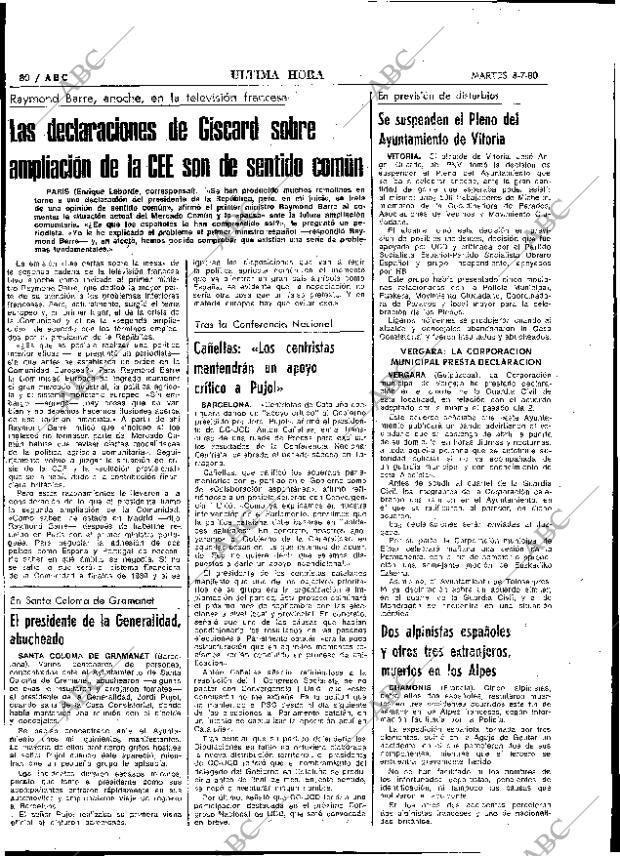 ABC MADRID 08-07-1980 página 92