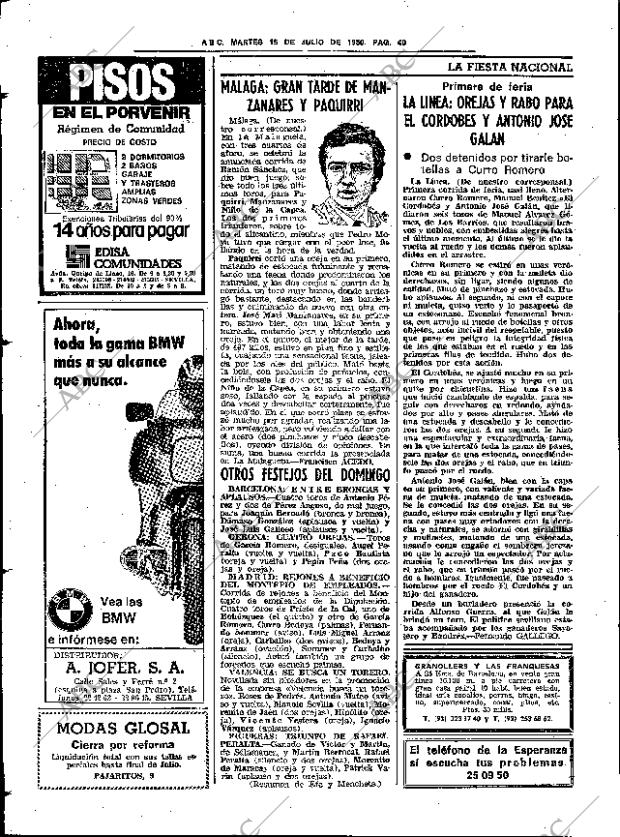 ABC SEVILLA 15-07-1980 página 56