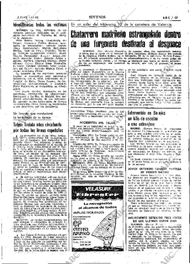 ABC MADRID 17-07-1980 página 49