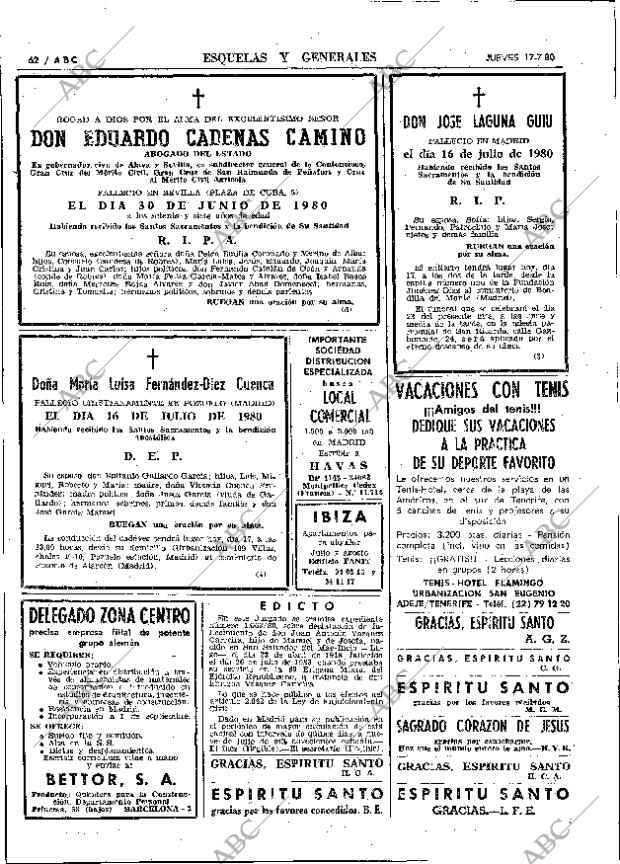 ABC MADRID 17-07-1980 página 74