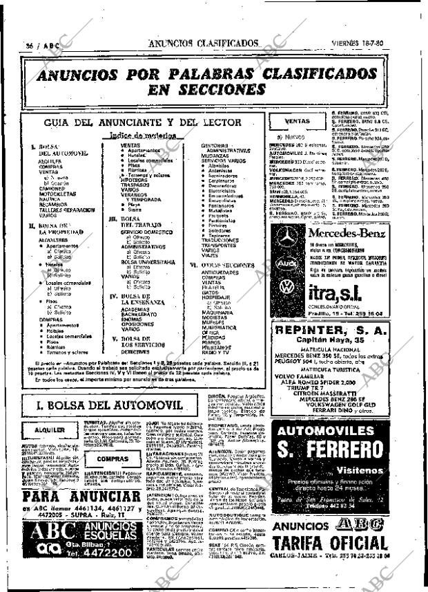 ABC MADRID 18-07-1980 página 68