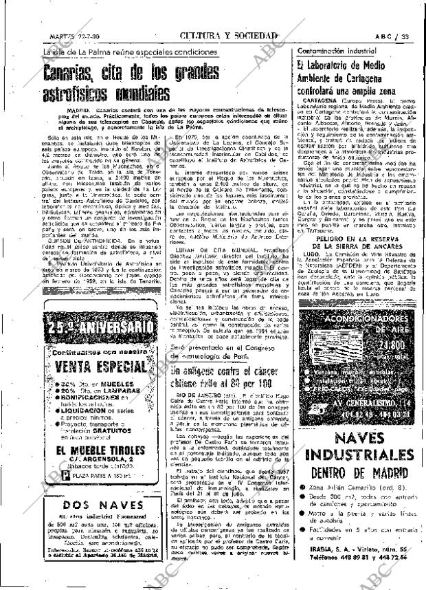 ABC MADRID 22-07-1980 página 45