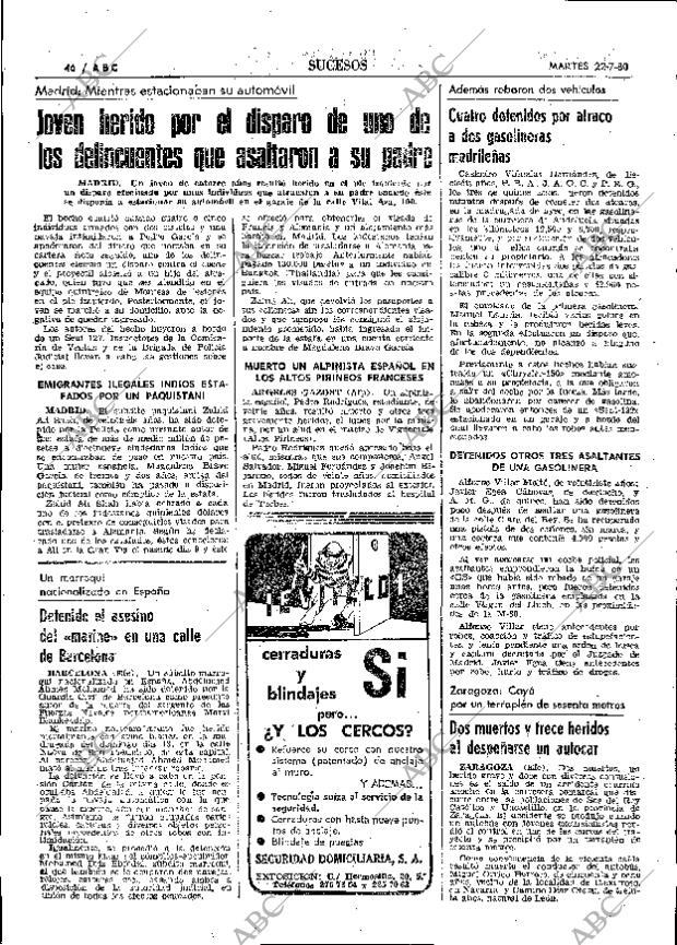 ABC MADRID 22-07-1980 página 58