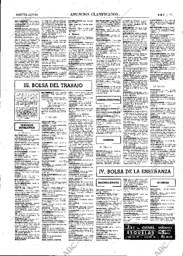 ABC MADRID 22-07-1980 página 83