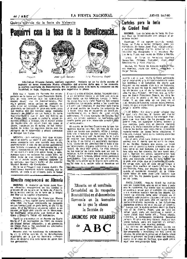 ABC MADRID 24-07-1980 página 52