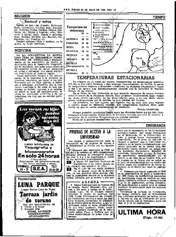 ABC SEVILLA 24-07-1980 página 36