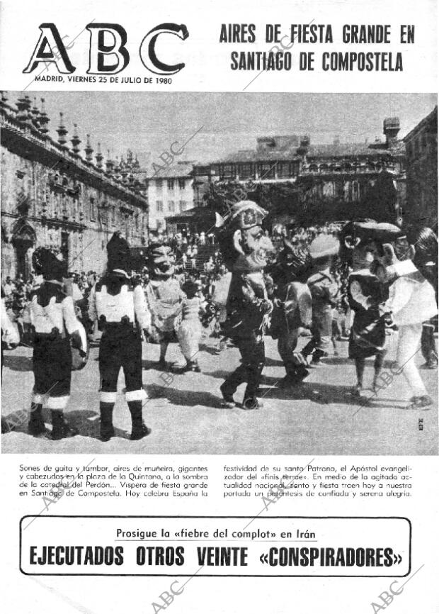 ABC MADRID 25-07-1980 página 1