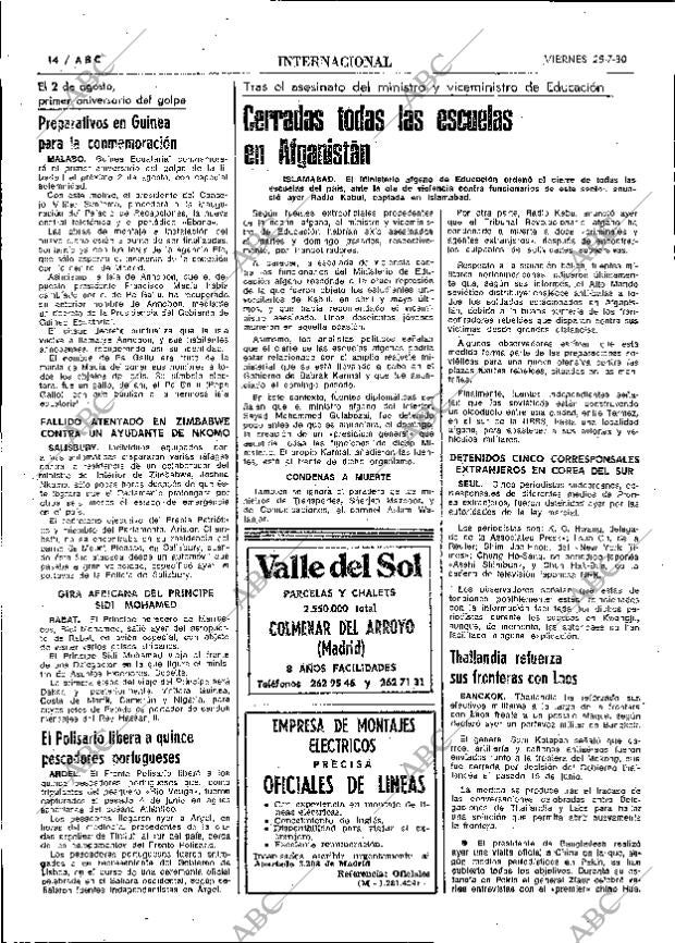 ABC MADRID 25-07-1980 página 22