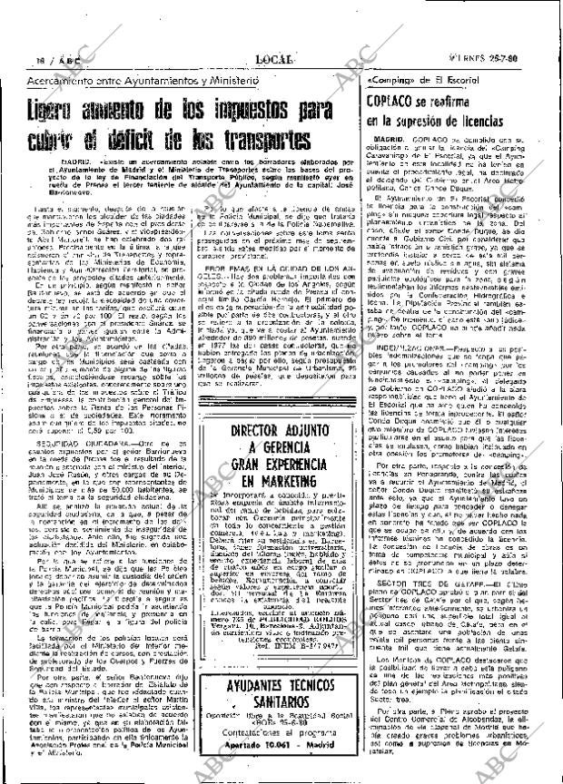 ABC MADRID 25-07-1980 página 26
