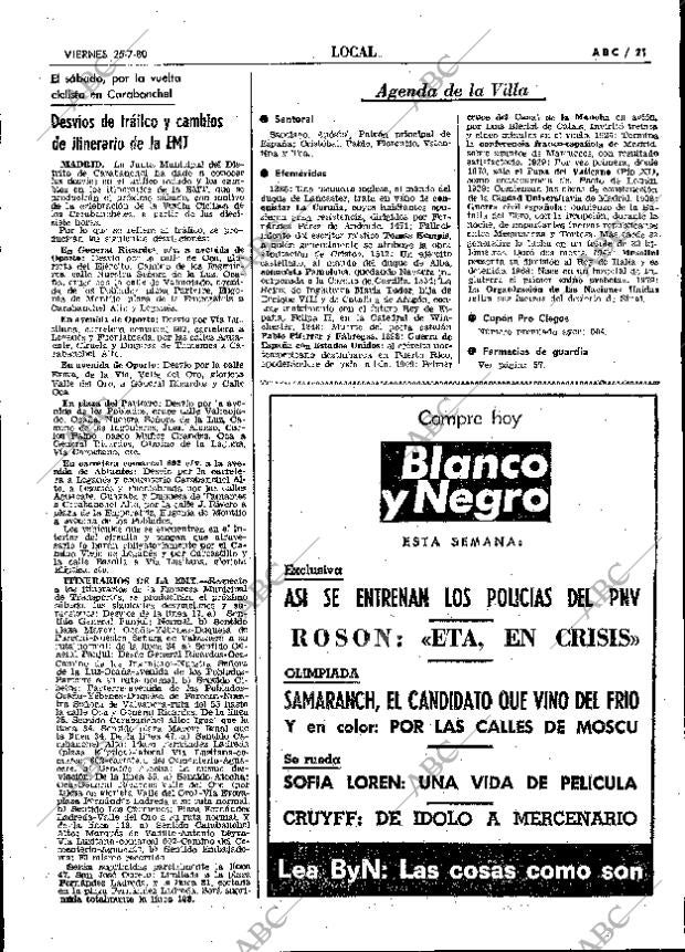 ABC MADRID 25-07-1980 página 29