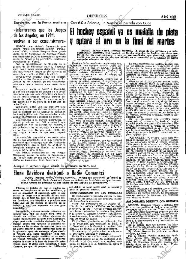 ABC MADRID 25-07-1980 página 49