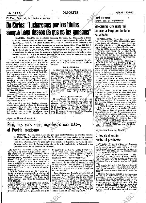 ABC MADRID 25-07-1980 página 52