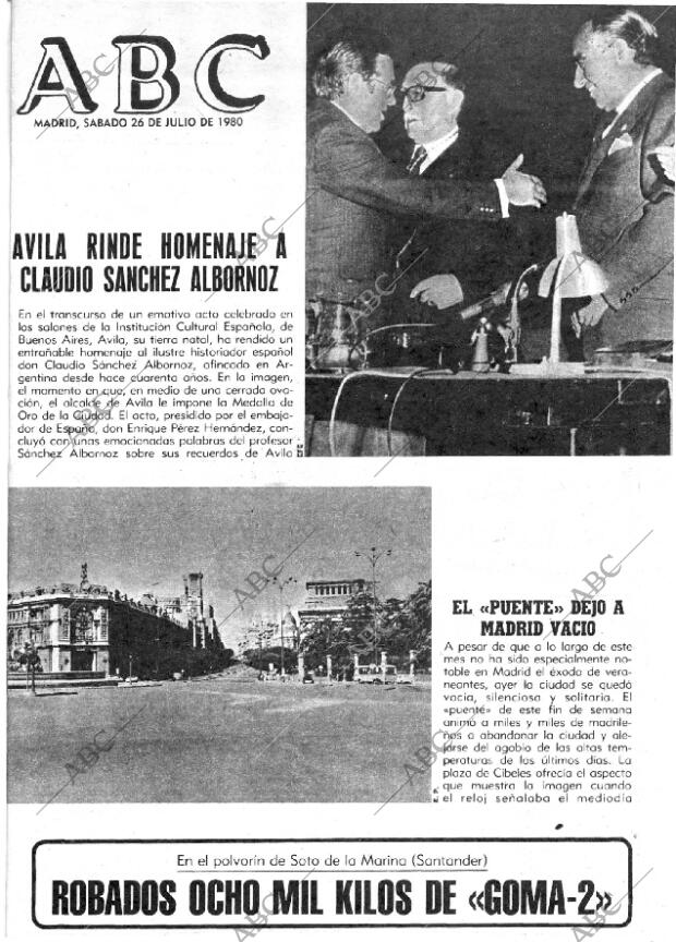 ABC MADRID 26-07-1980 página 1