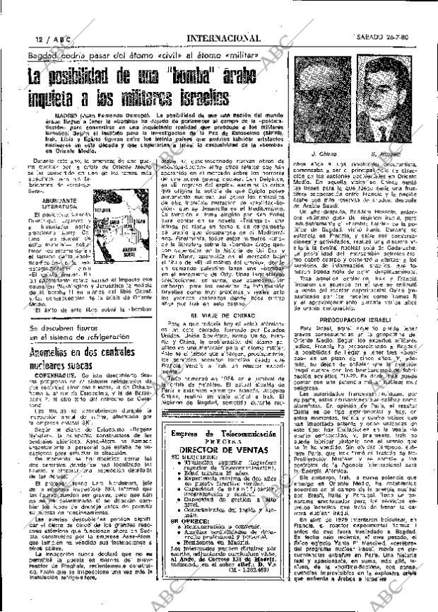 ABC MADRID 26-07-1980 página 20