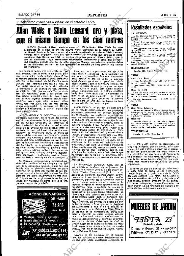 ABC MADRID 26-07-1980 página 43