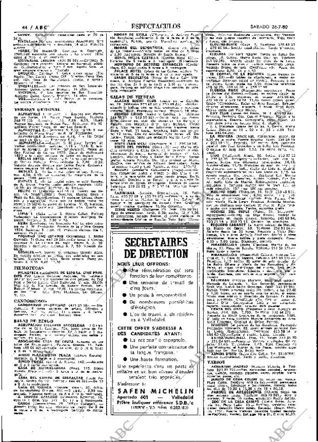 ABC MADRID 26-07-1980 página 52