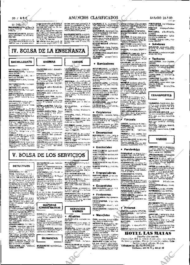 ABC MADRID 26-07-1980 página 58