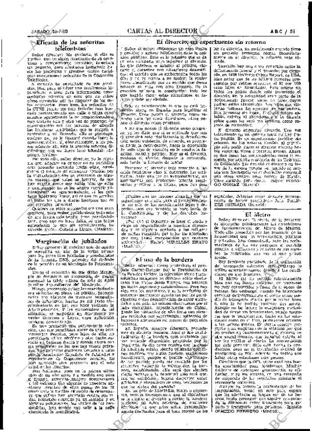 ABC MADRID 26-07-1980 página 63