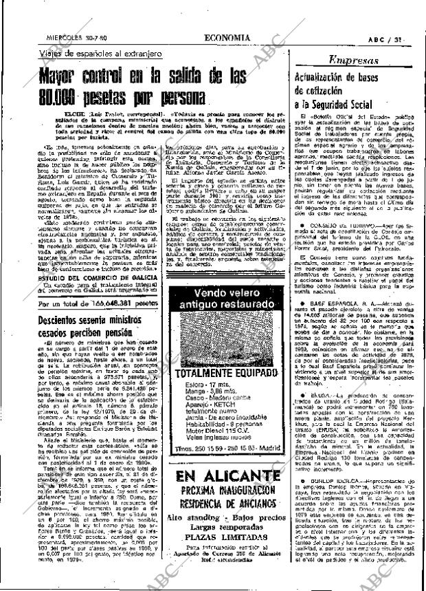 ABC MADRID 30-07-1980 página 39