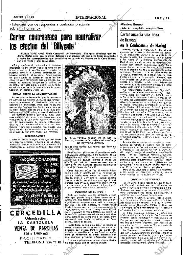 ABC MADRID 31-07-1980 página 19