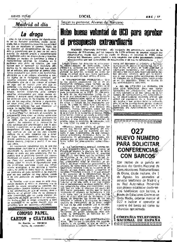 ABC MADRID 31-07-1980 página 25