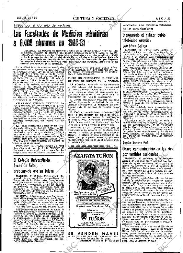 ABC MADRID 31-07-1980 página 33