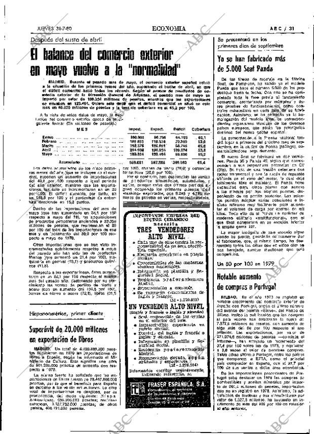 ABC MADRID 31-07-1980 página 39
