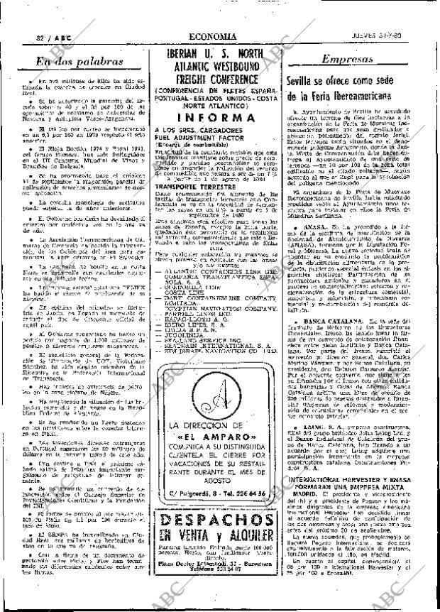 ABC MADRID 31-07-1980 página 40