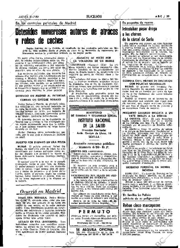 ABC MADRID 31-07-1980 página 47