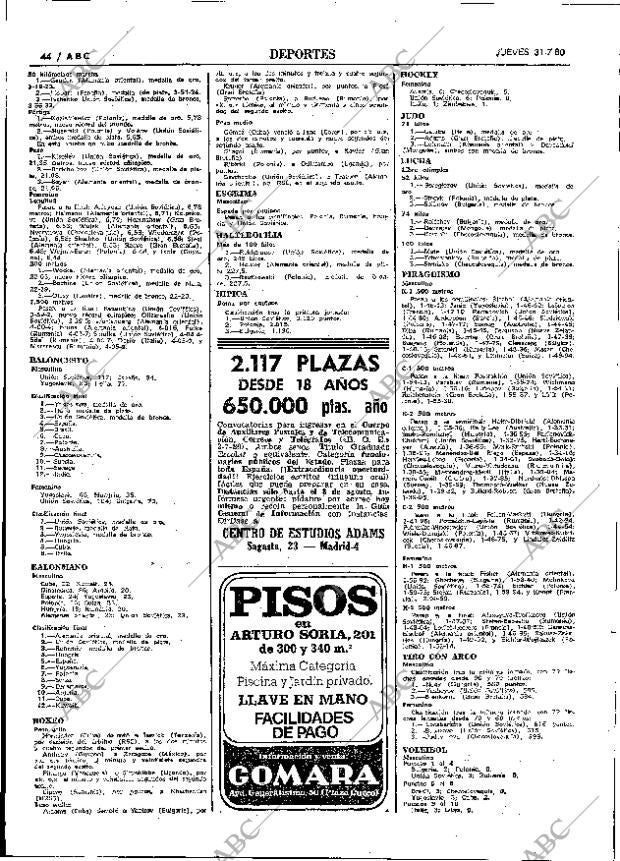 ABC MADRID 31-07-1980 página 52