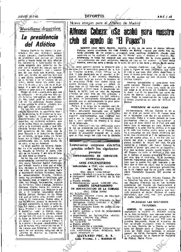 ABC MADRID 31-07-1980 página 53