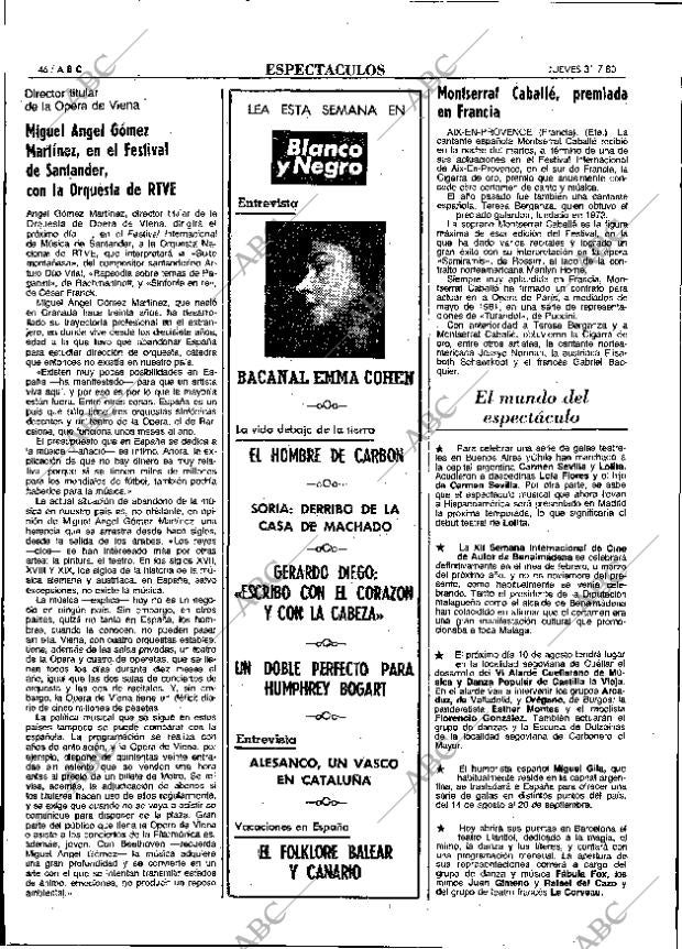 ABC MADRID 31-07-1980 página 54
