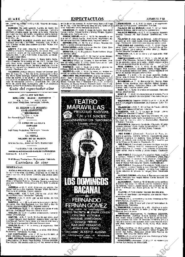 ABC MADRID 31-07-1980 página 56