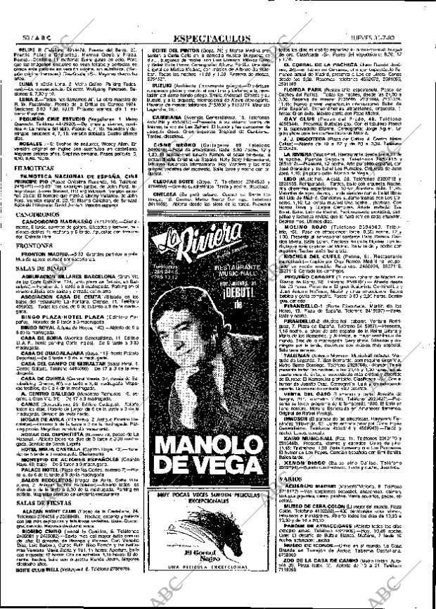 ABC MADRID 31-07-1980 página 58