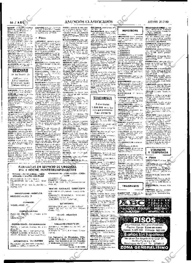 ABC MADRID 31-07-1980 página 64
