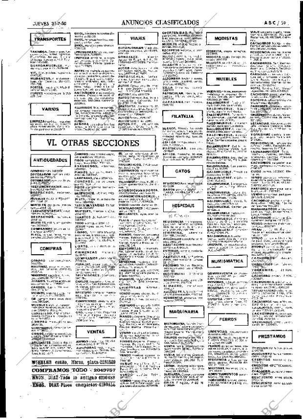 ABC MADRID 31-07-1980 página 67