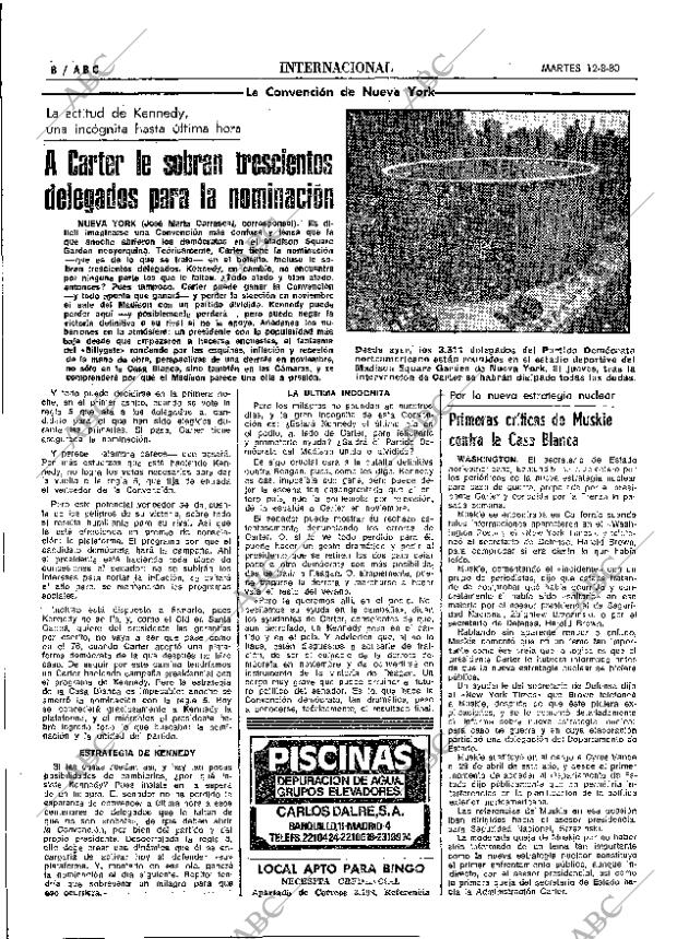 ABC MADRID 12-08-1980 página 16