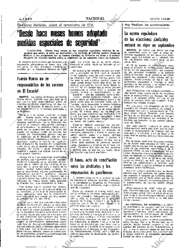 ABC MADRID 14-08-1980 página 14