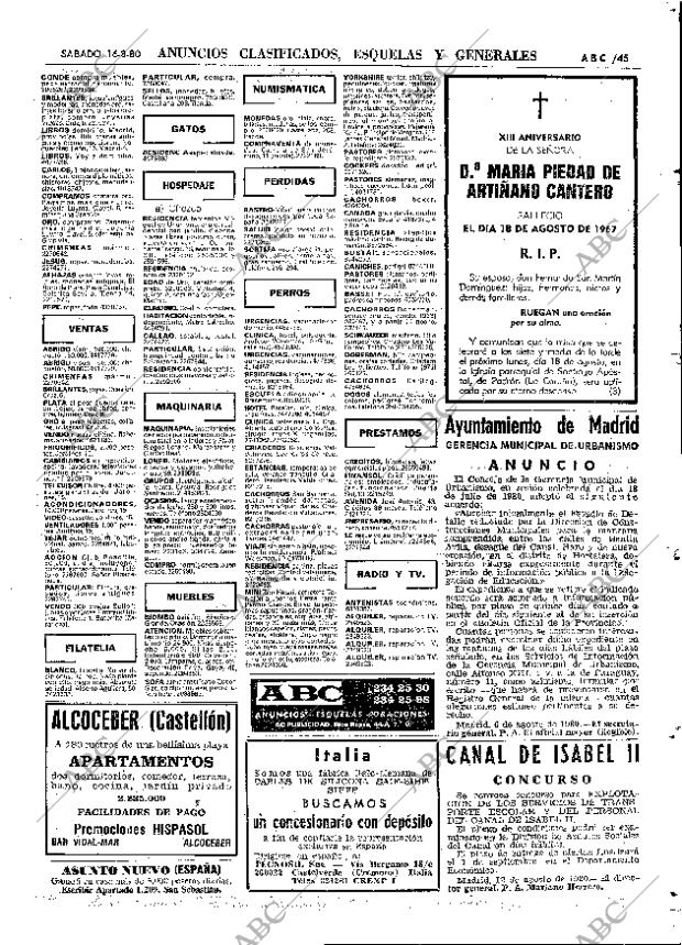 ABC MADRID 16-08-1980 página 53