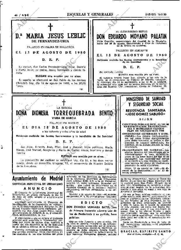 ABC MADRID 16-08-1980 página 54