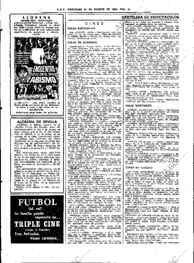 ABC SEVILLA 20-08-1980 página 42