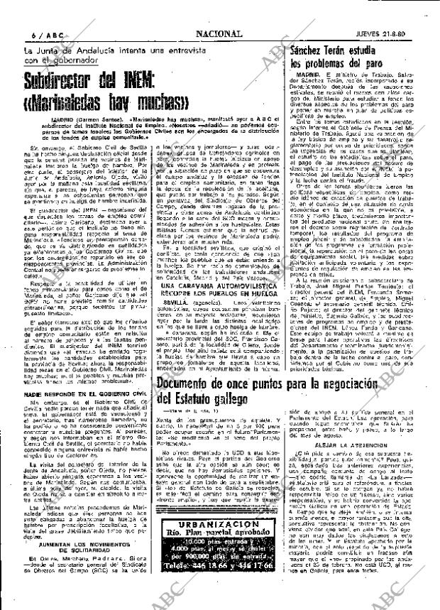 ABC MADRID 21-08-1980 página 14