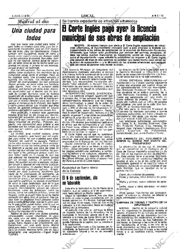 ABC MADRID 21-08-1980 página 23