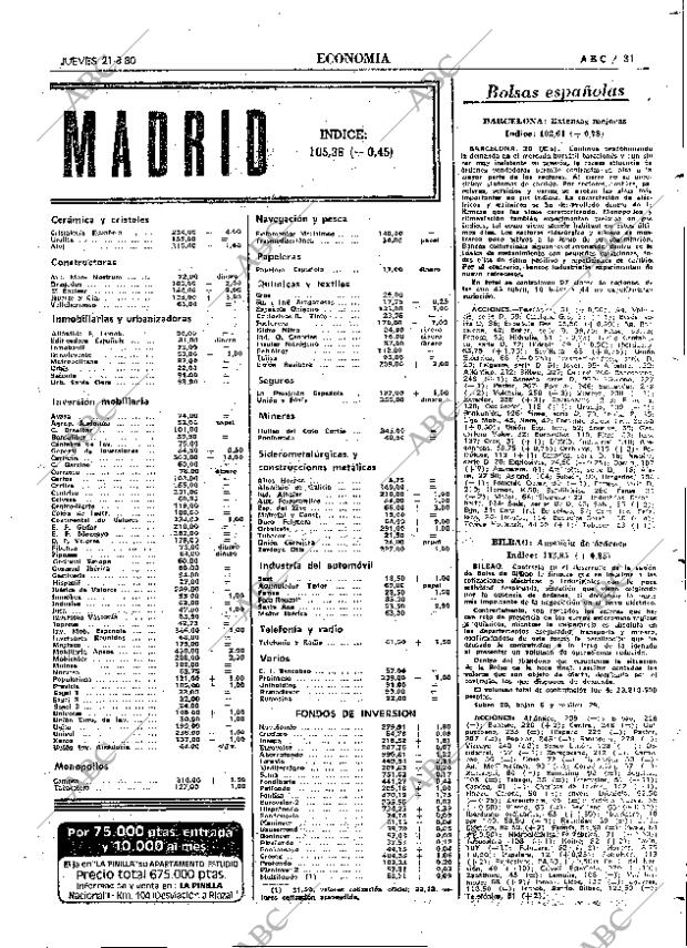 ABC MADRID 21-08-1980 página 39