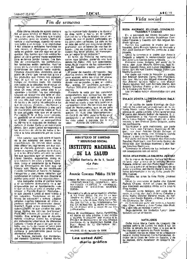 ABC MADRID 23-08-1980 página 23