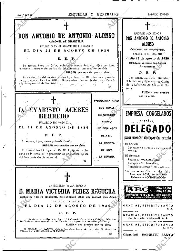 ABC MADRID 23-08-1980 página 54
