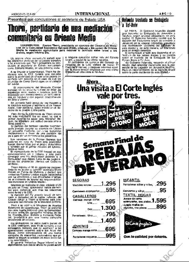 ABC MADRID 27-08-1980 página 23