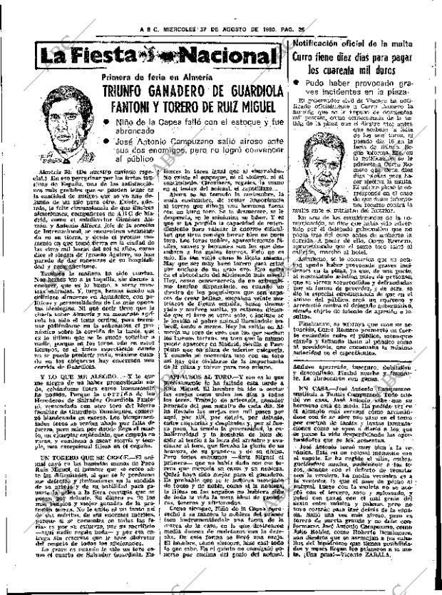 ABC SEVILLA 27-08-1980 página 31
