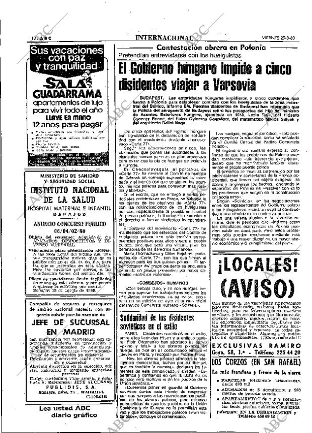 ABC MADRID 29-08-1980 página 20